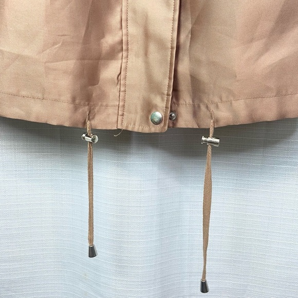 ASOS•bronze hooded spring lightweight parka trench coat size 8 - Picture 4 of 10